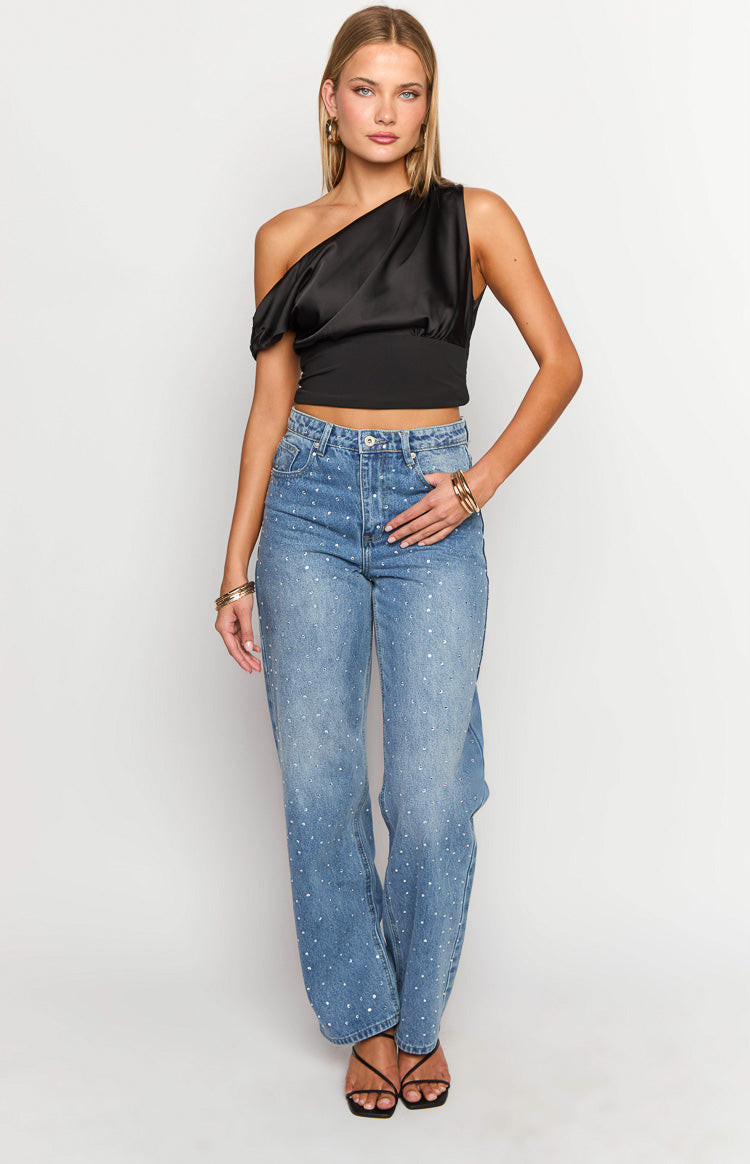 Linkin Black Off The Shoulder Crop Top-Vavasi.All Rights Reserved.