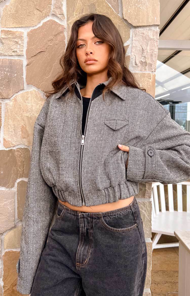 Lioness Claudie Ash Tweed Jacket-Vavasi.All Rights Reserved.
