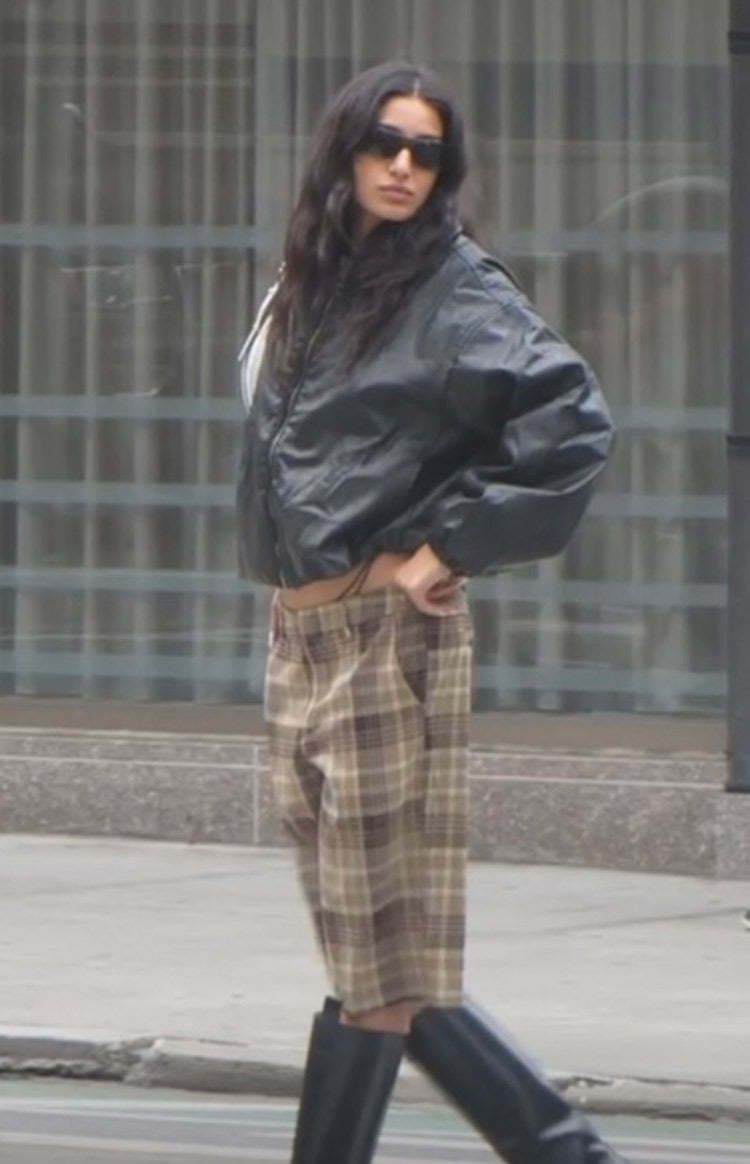 Lioness Kurt Chocolate Check Culottes-Vavasi.All Rights Reserved.