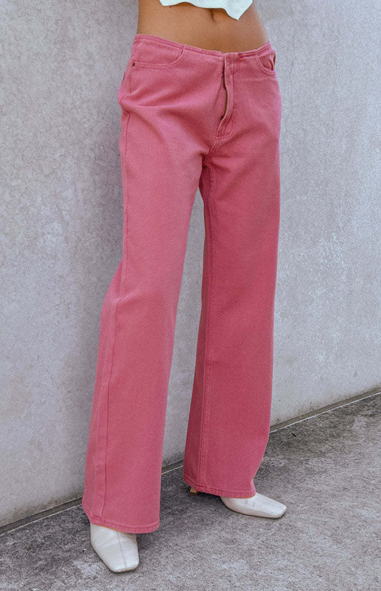 Lioness Practical Magic Hot Pink Jeans-Vavasi.All Rights Reserved.