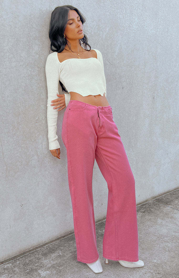 Lioness Practical Magic Hot Pink Jeans-Vavasi.All Rights Reserved.