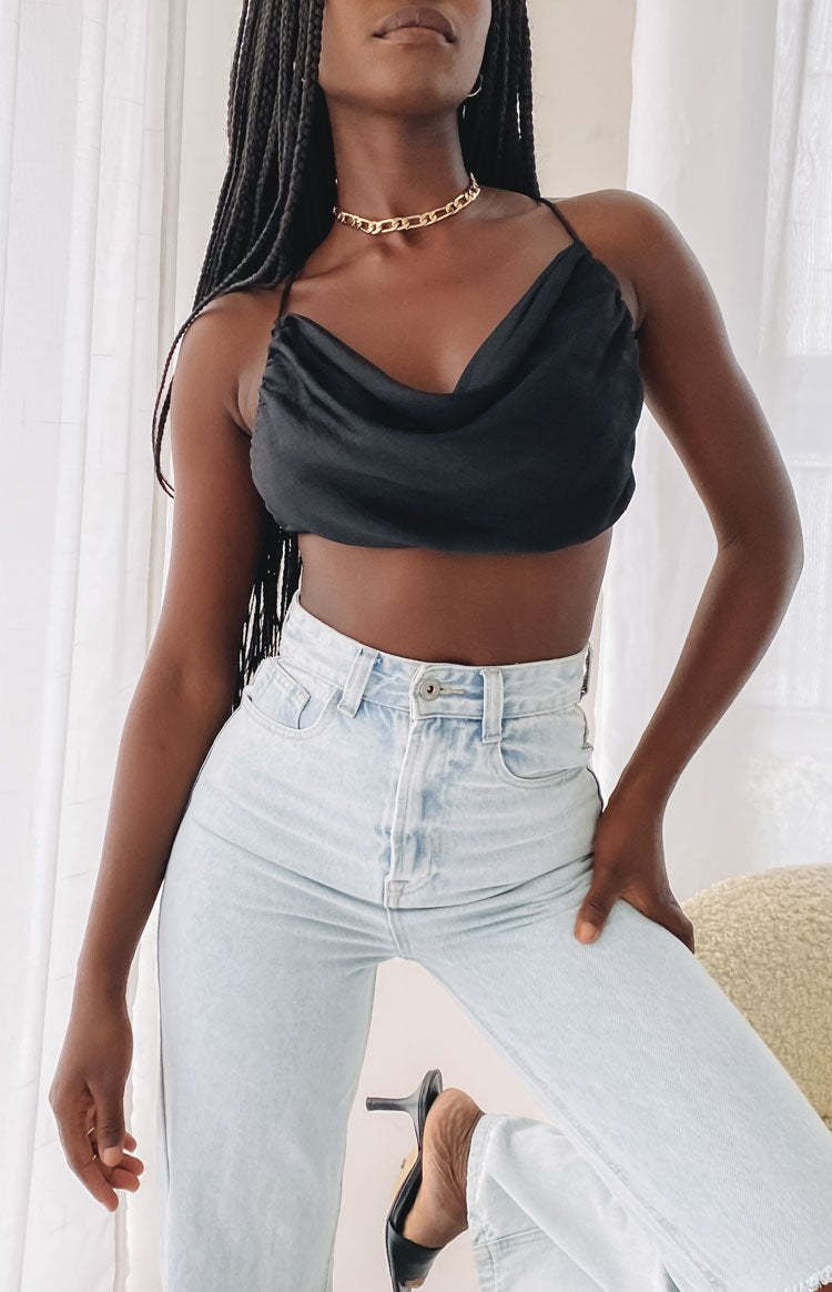 Lioness Born To Be Wild Crop Top Black-Vavasi.All Rights Reserved.