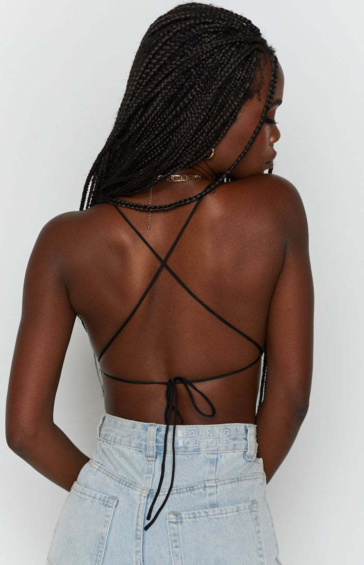 Lioness Born To Be Wild Crop Top Black-Vavasi.All Rights Reserved.