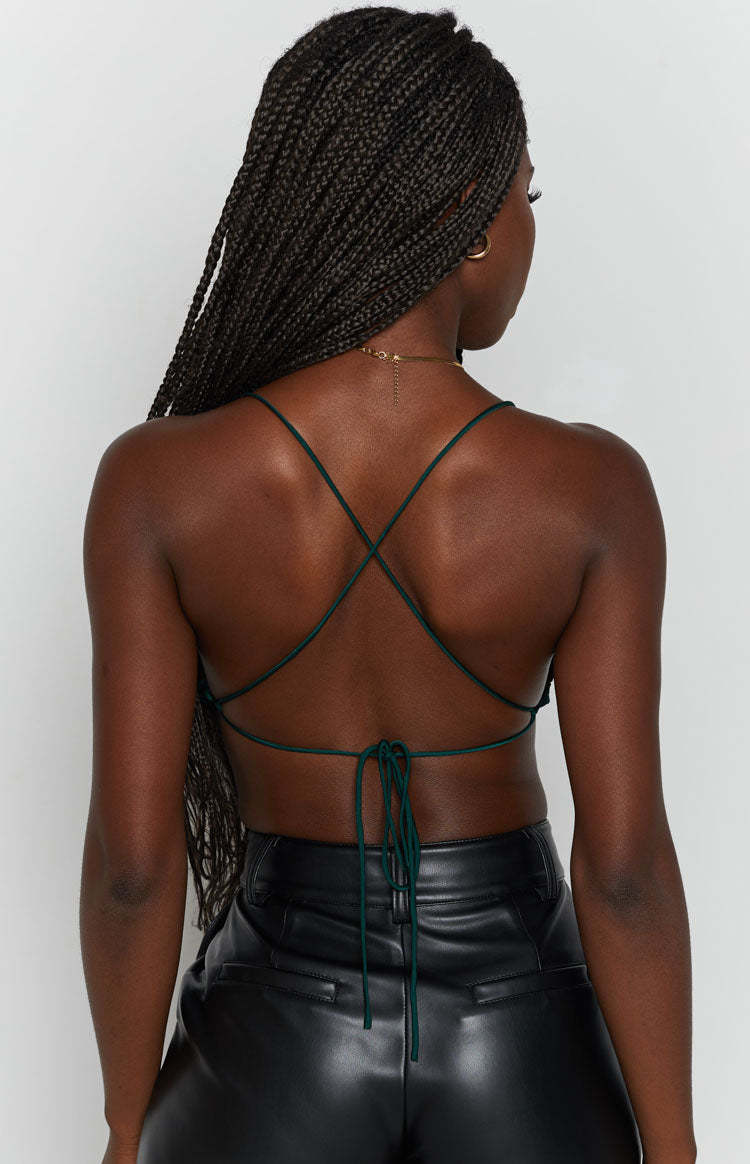 Lioness Born To Be Wild Crop Top Forest Green-Vavasi.All Rights Reserved.