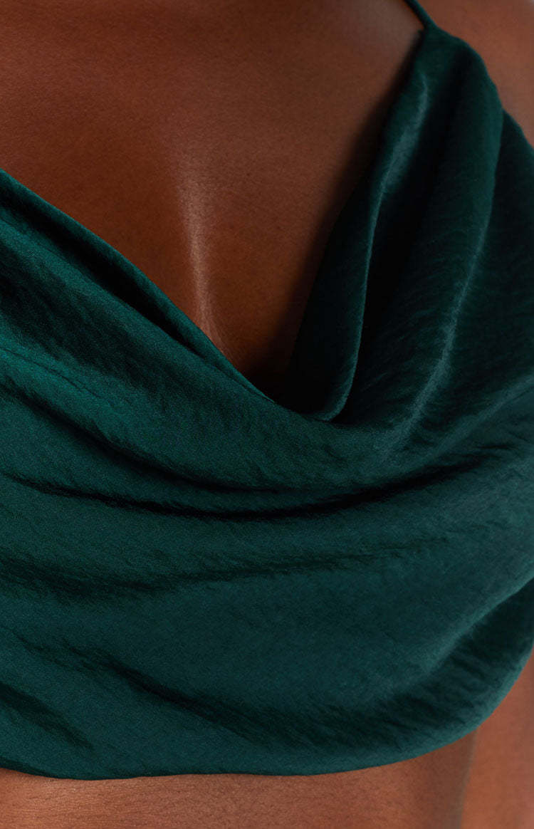 Lioness Born To Be Wild Crop Top Forest Green-Vavasi.All Rights Reserved.