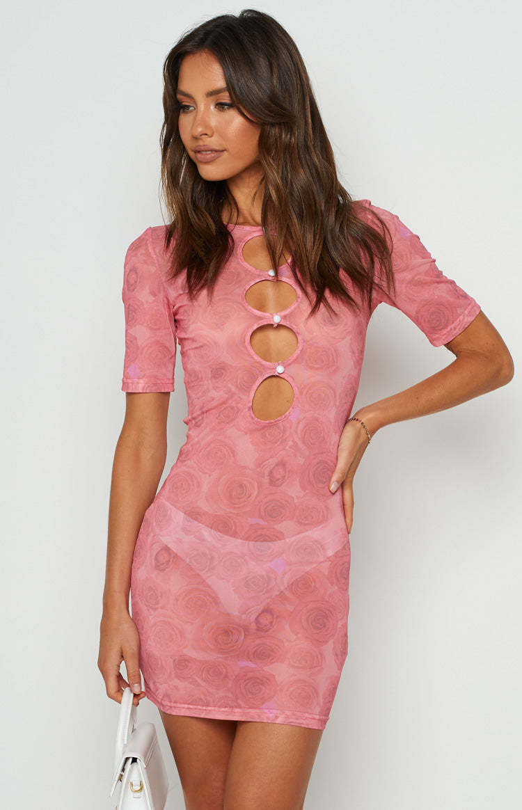 Lioness Hysteria Mesh Dress Pink-Vavasi.All Rights Reserved.
