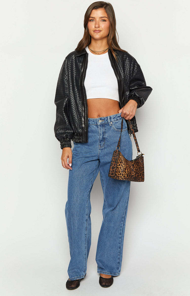 Lioness Kenny Onyx Bomber Jacket-Vavasi.All Rights Reserved.