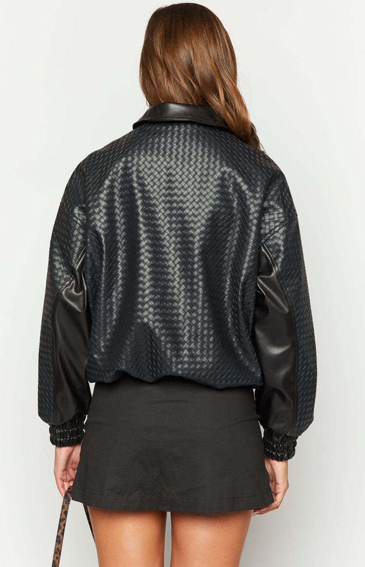 Lioness Kenny Onyx Bomber Jacket-Vavasi.All Rights Reserved.