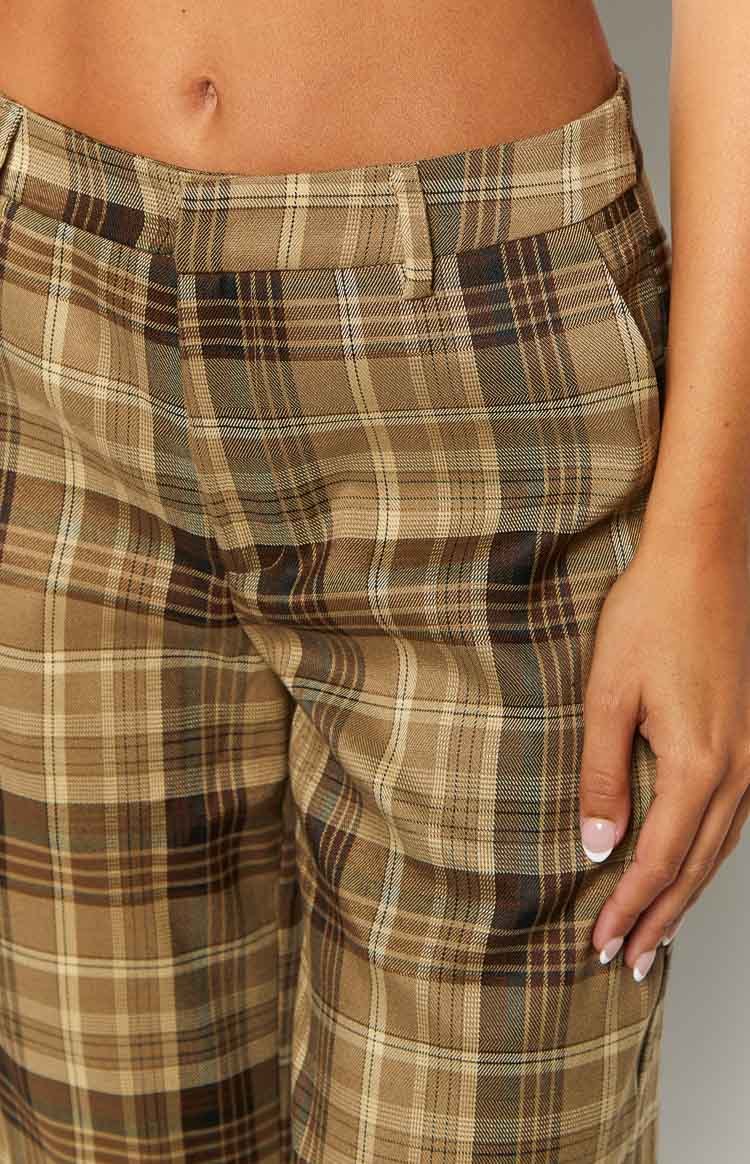 Lioness Kurt Chocolate Check Culottes-Vavasi.All Rights Reserved.