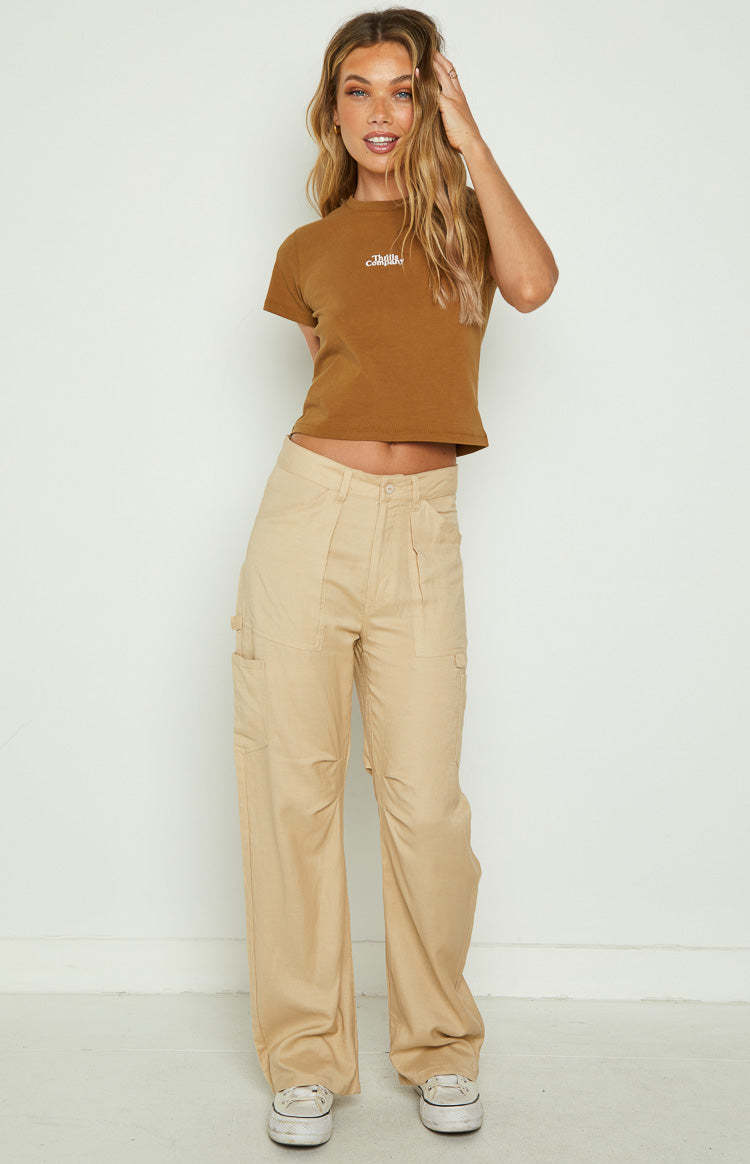 Lioness Miami Vice Wheat Linen Pant-Vavasi.All Rights Reserved.