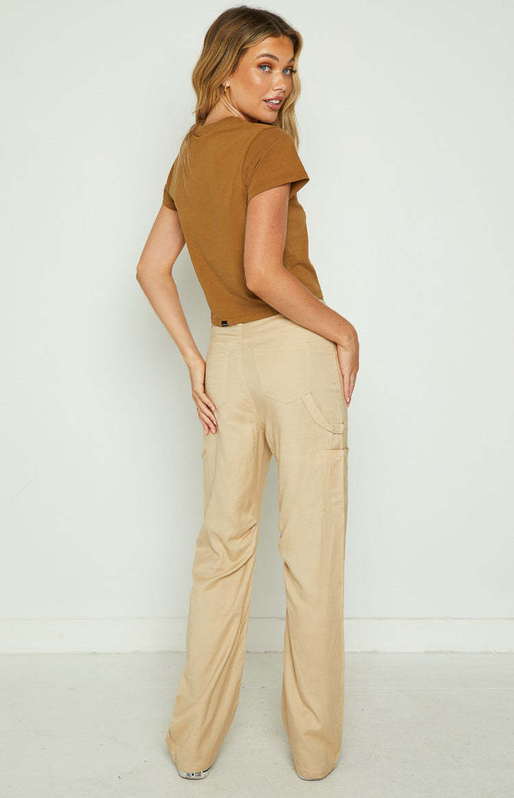 Lioness Miami Vice Wheat Linen Pant-Vavasi.All Rights Reserved.