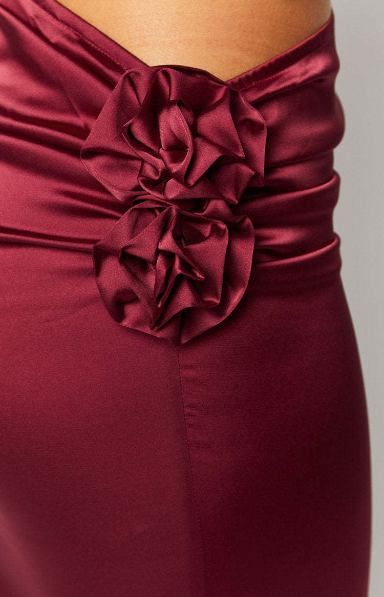 Lioness Soul Mate Burgundy Maxi Skirt-Vavasi.All Rights Reserved.