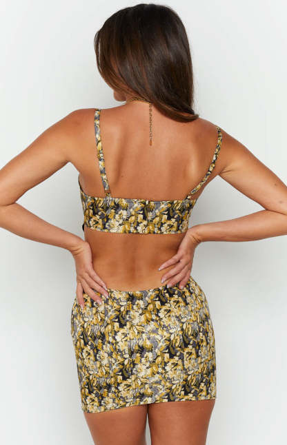 Lioness Venetian 90s Brocade Corset Skirt-Vavasi.All Rights Reserved.