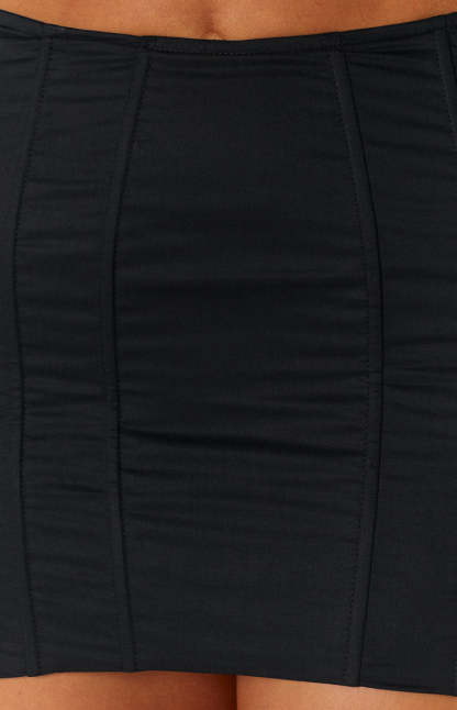 Lioness Venetian Black Corset Skirt-Vavasi.All Rights Reserved.