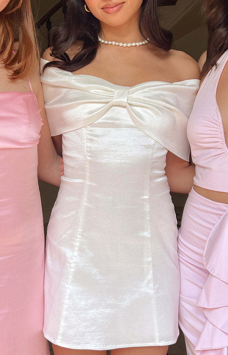 Lissy White Mini Dress-Vavasi.All Rights Reserved.