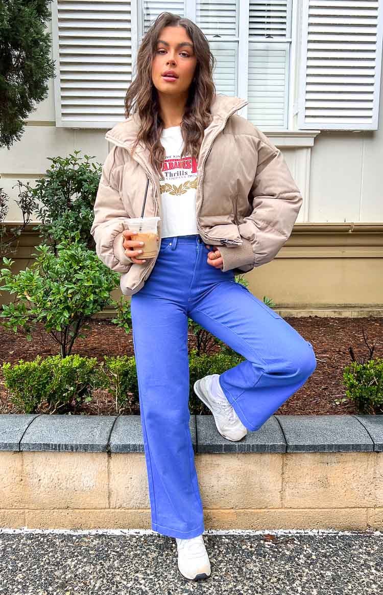 Lolita Blue Contrast Jeans-Vavasi.All Rights Reserved.