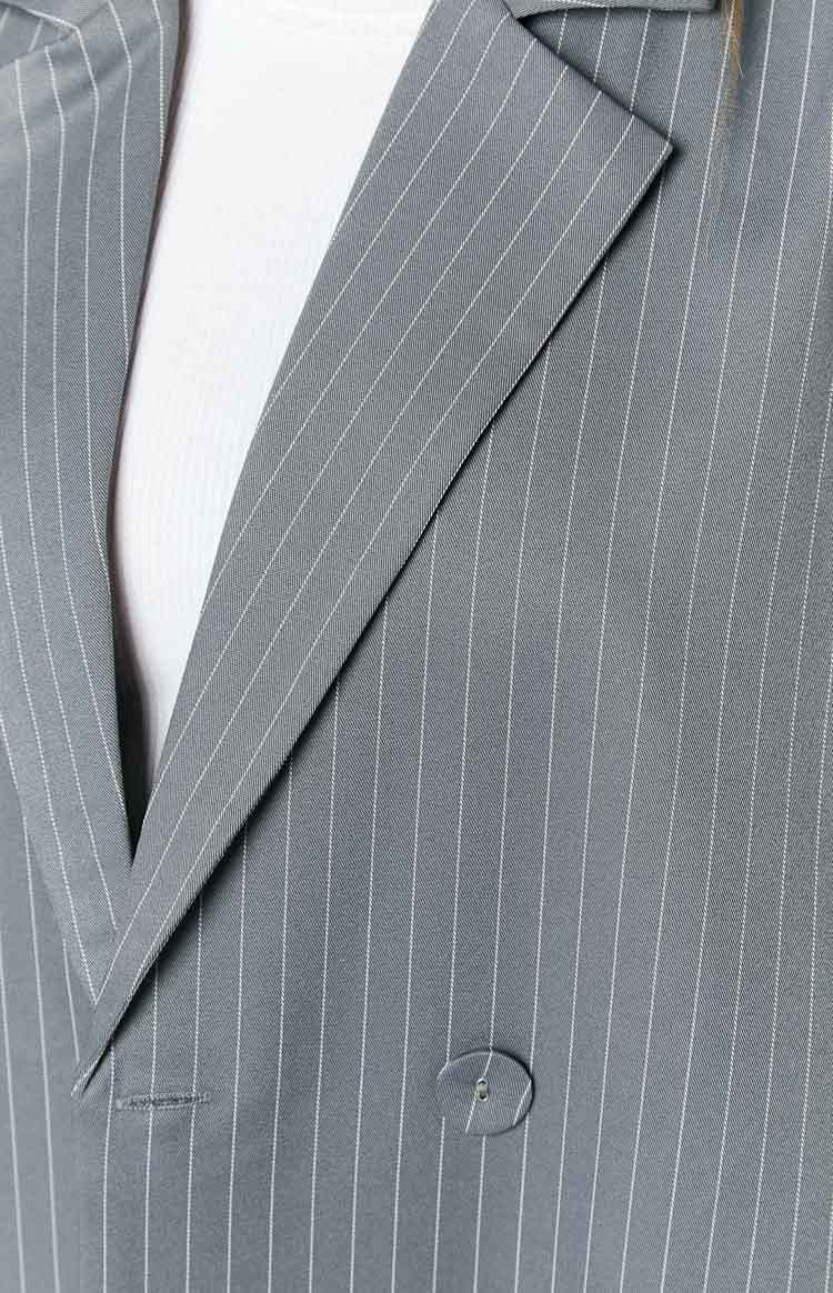 Louis Grey Striped Oversized Blazer-Vavasi.All Rights Reserved.