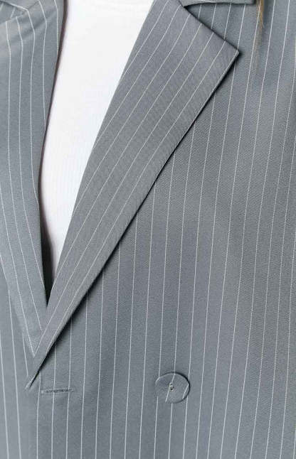 Louis Grey Striped Oversized Blazer-Vavasi.All Rights Reserved.