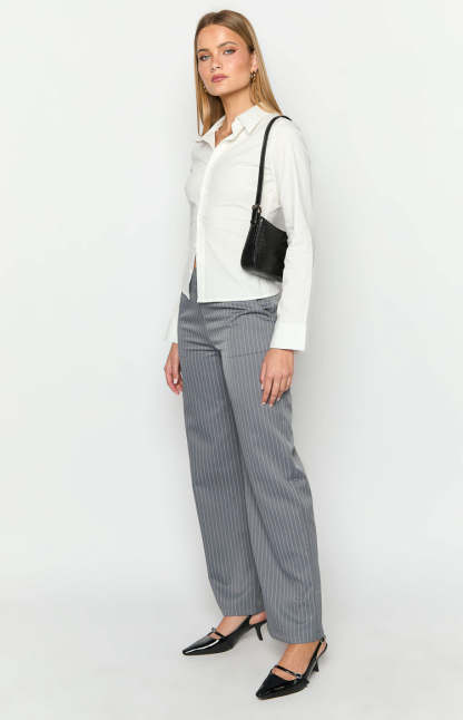 Louis Grey Striped Pants-Vavasi.All Rights Reserved.