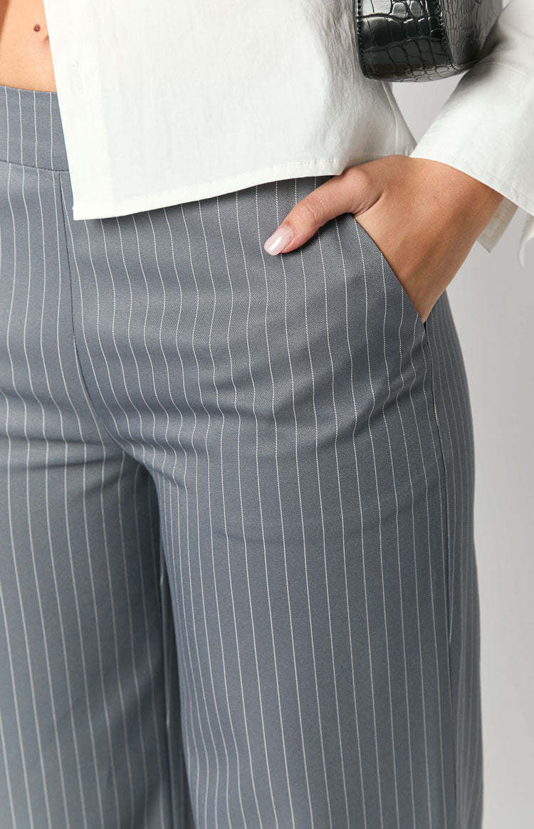 Louis Grey Striped Pants-Vavasi.All Rights Reserved.