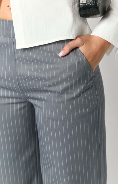 Louis Grey Striped Pants-Vavasi.All Rights Reserved.