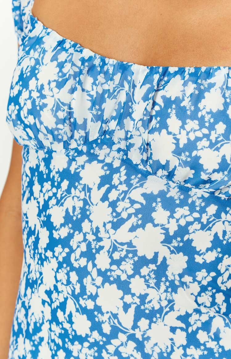 Love & Lust Blue Floral Mini Dress-Vavasi.All Rights Reserved.