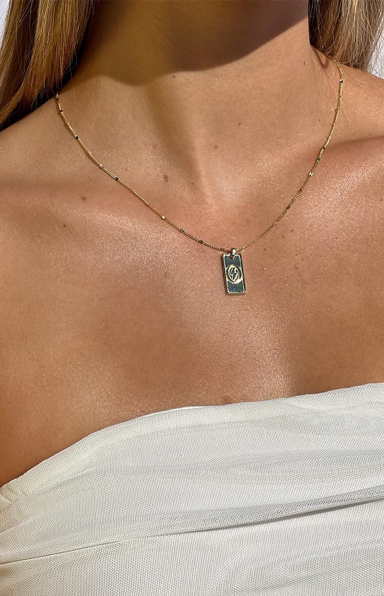 Lovestruck Lou Gold Poppy Necklace-Vavasi.All Rights Reserved.