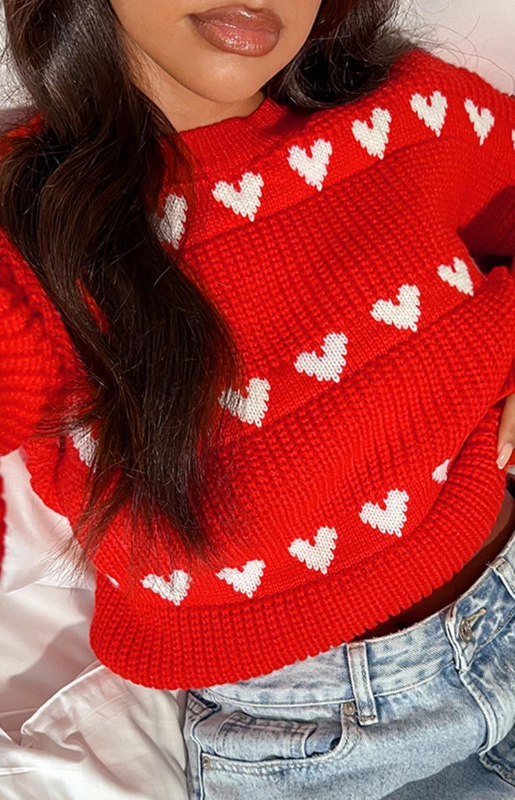 Lovey White Heart Stripe Jumper-Vavasi.All Rights Reserved.