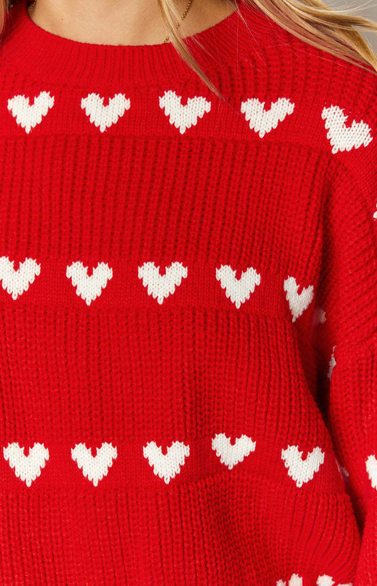 Lovey White Heart Stripe Jumper-Vavasi.All Rights Reserved.