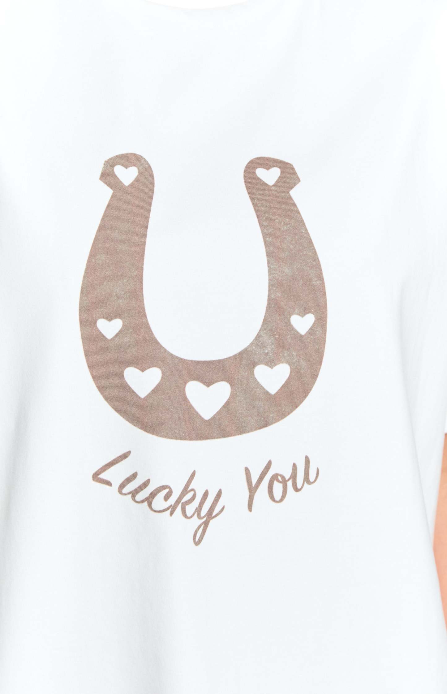 Lucky You White Western Tee-Vavasi.All Rights Reserved.