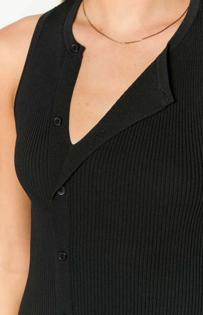 Lumi Black Button Up Mini Dress-Vavasi.All Rights Reserved.