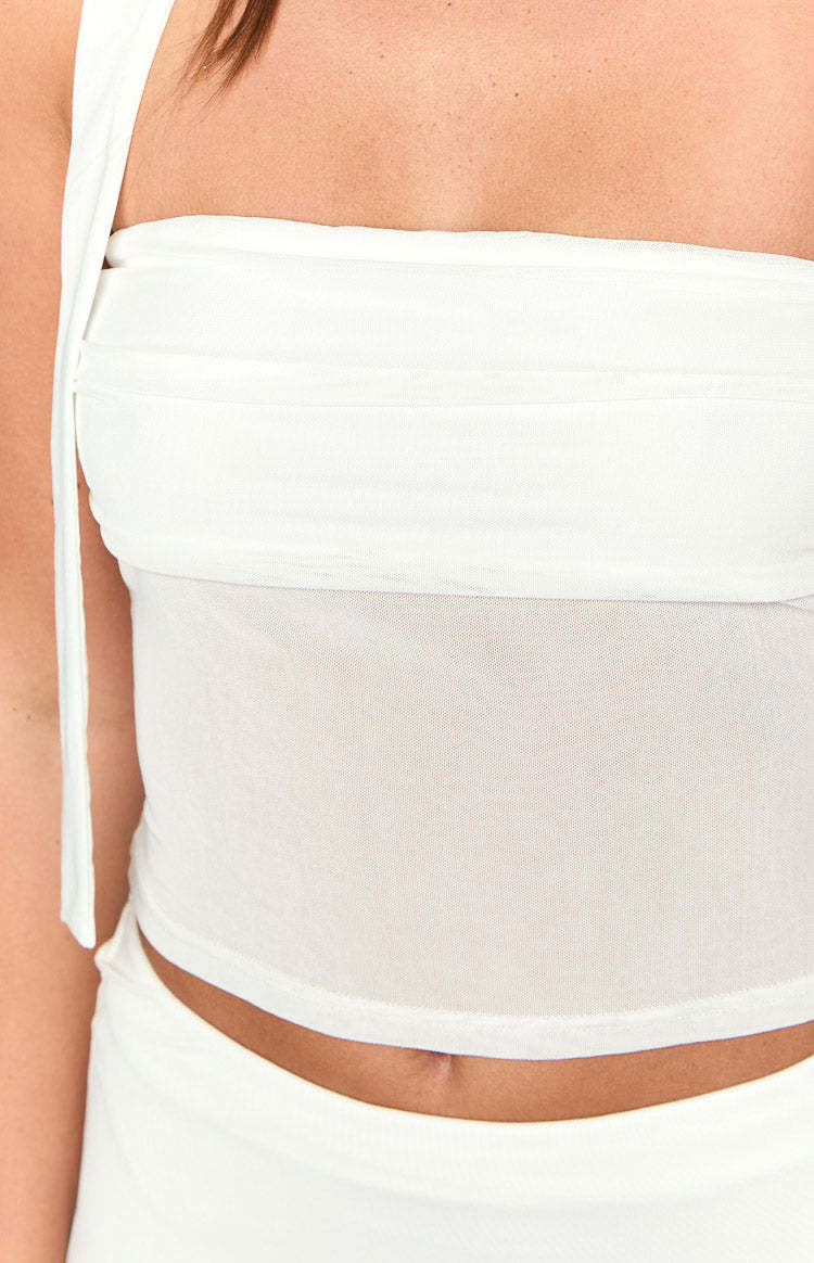 Luna White Crop Top-Vavasi.All Rights Reserved.