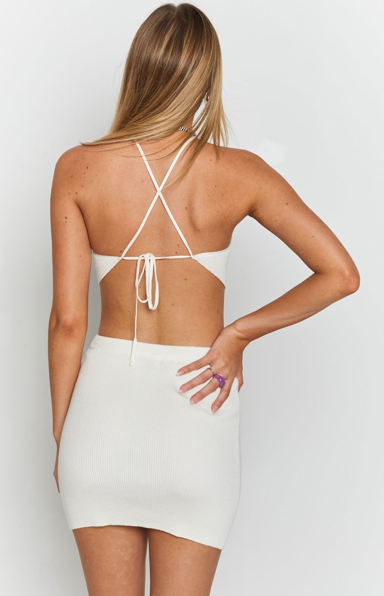 Lyla Cut Out Mini Dress White-Vavasi.All Rights Reserved.