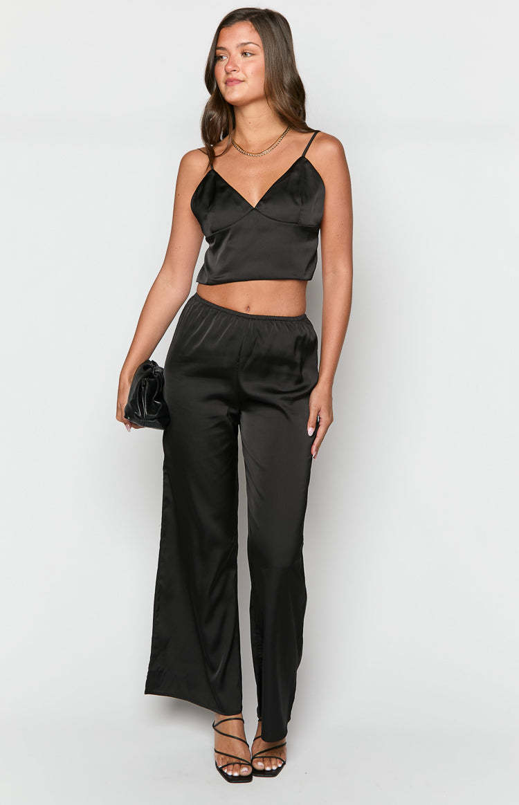 Maddie Black Crop Top-Vavasi.All Rights Reserved.