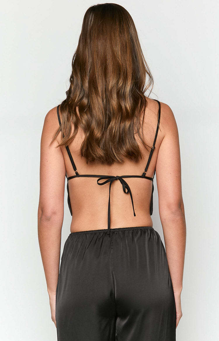 Maddie Black Crop Top-Vavasi.All Rights Reserved.
