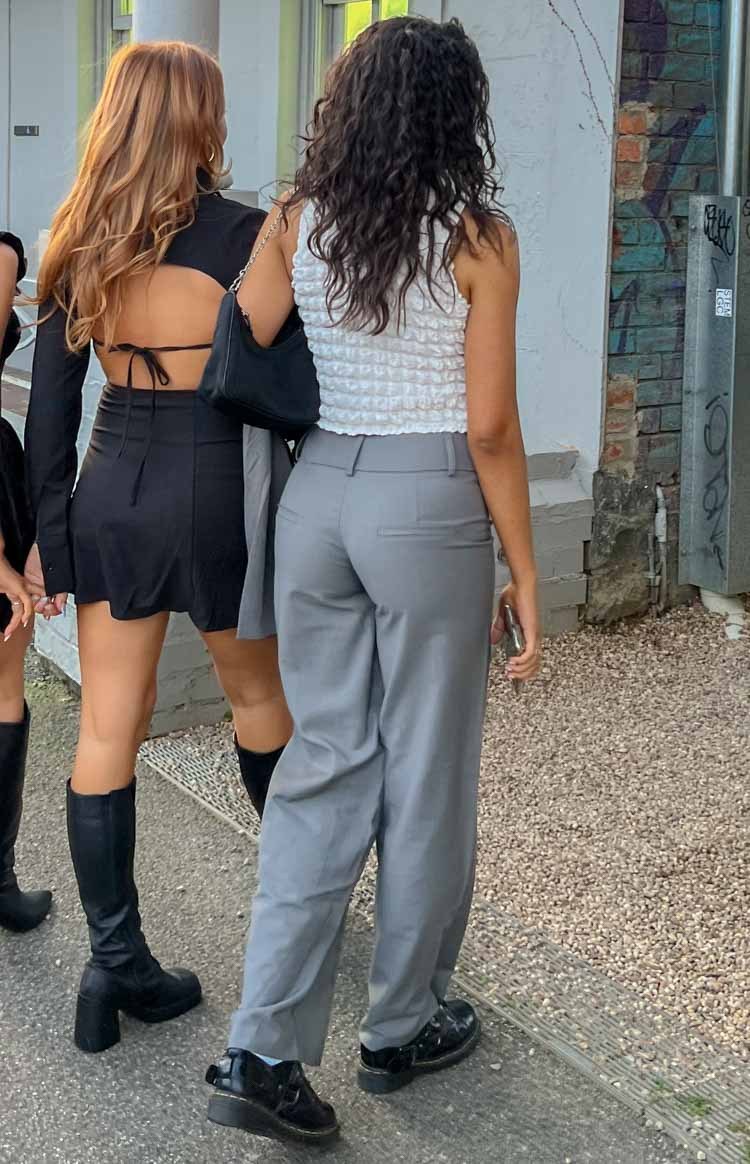 Maeve Grey Pants-Vavasi.All Rights Reserved.
