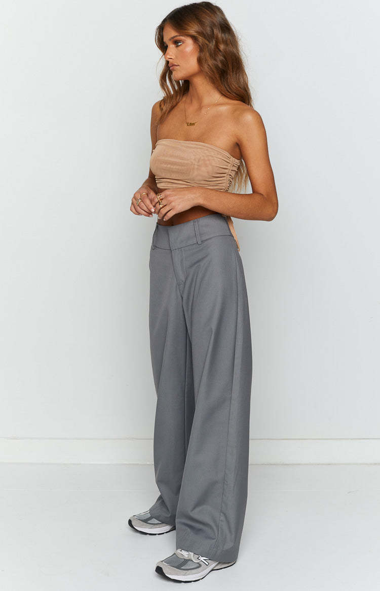 Maeve Grey Pants-Vavasi.All Rights Reserved.