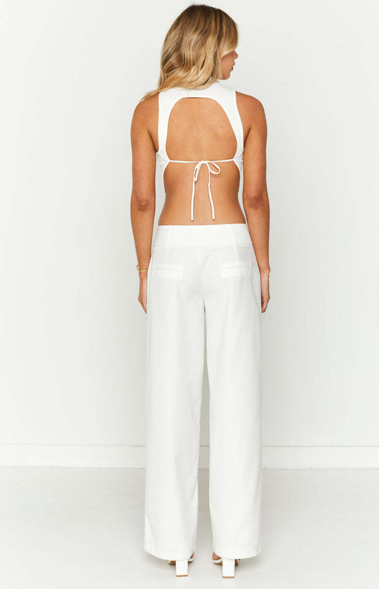Maeve White Pants-Vavasi.All Rights Reserved.