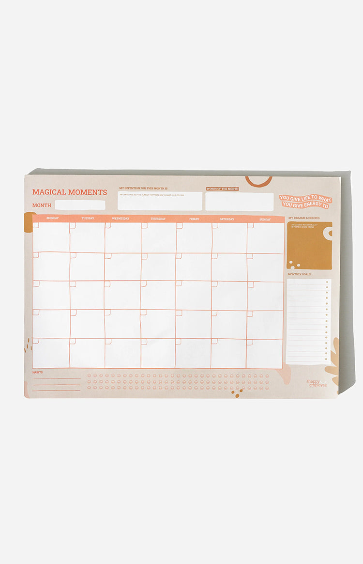 The Happy Employee Magical Moments Monthly Planner-Vavasi.All Rights Reserved.