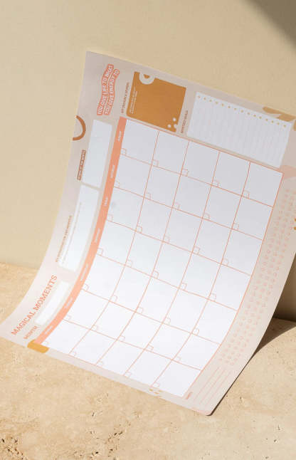 The Happy Employee Magical Moments Monthly Planner-Vavasi.All Rights Reserved.