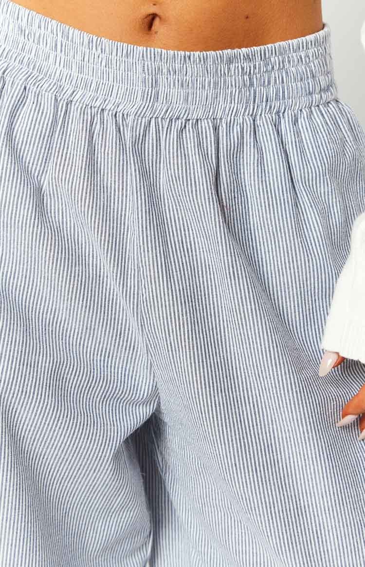 Mahalia Blue Stripe Pants-Vavasi.All Rights Reserved.