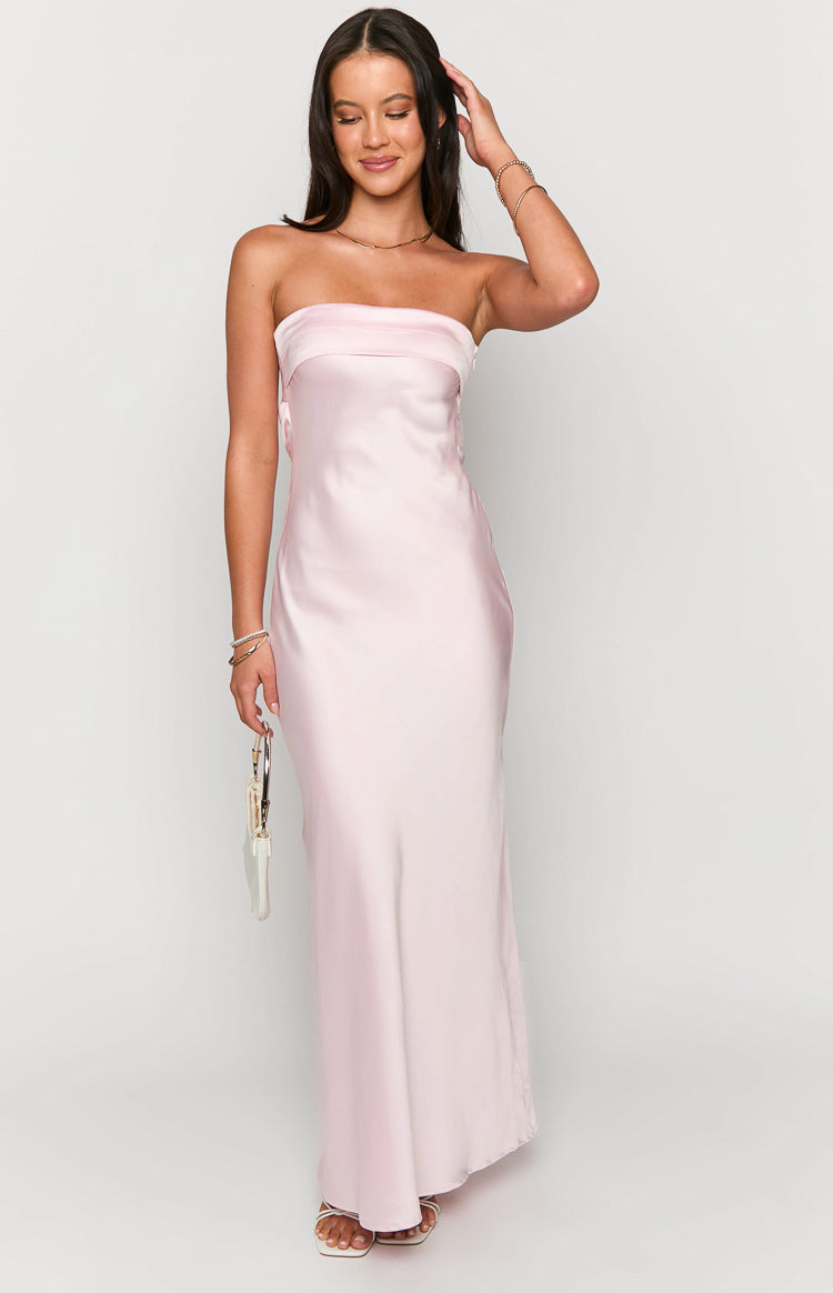 Maiah Light Pink Maxi Dress-Vavasi.All Rights Reserved.