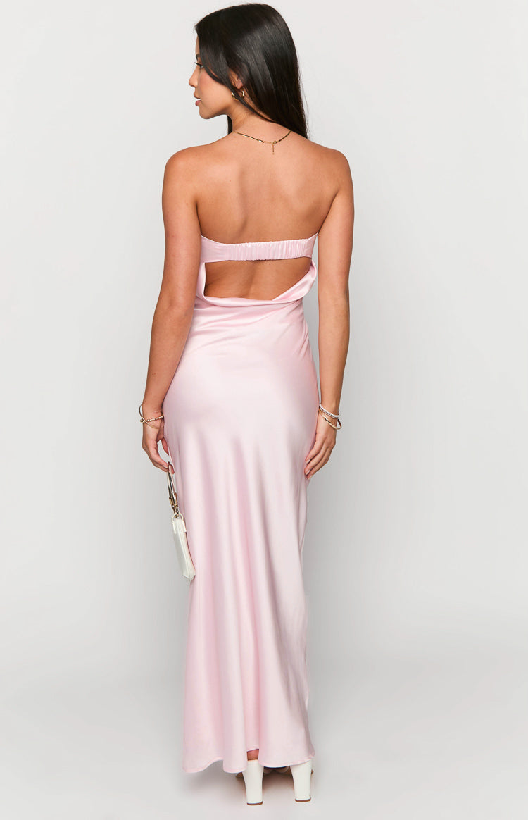 Maiah Light Pink Maxi Dress-Vavasi.All Rights Reserved.
