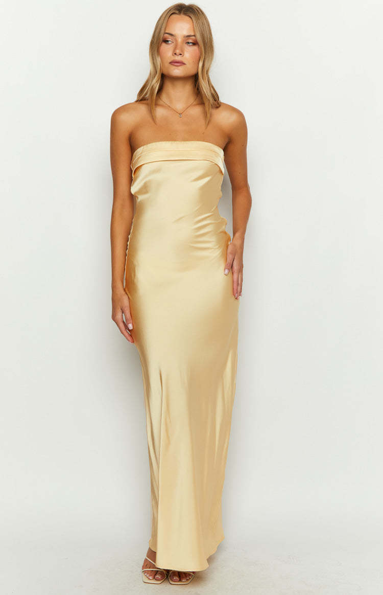 Maiah Yellow Maxi Dress-Vavasi.All Rights Reserved.