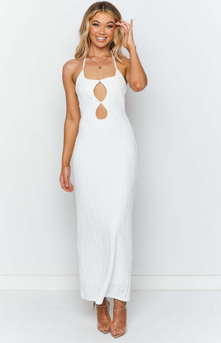 Mandy White Maxi Dress-Vavasi.All Rights Reserved.