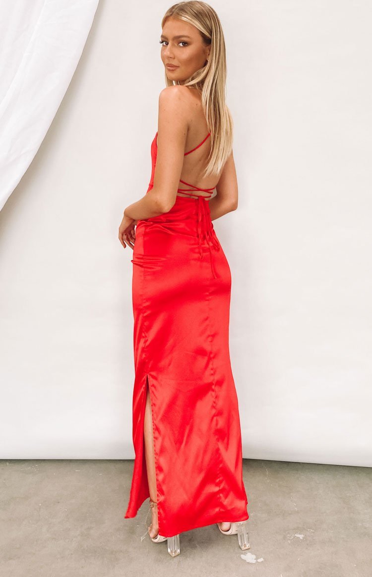 Manhattan Slip Formal Dress Cherry-Vavasi.All Rights Reserved.