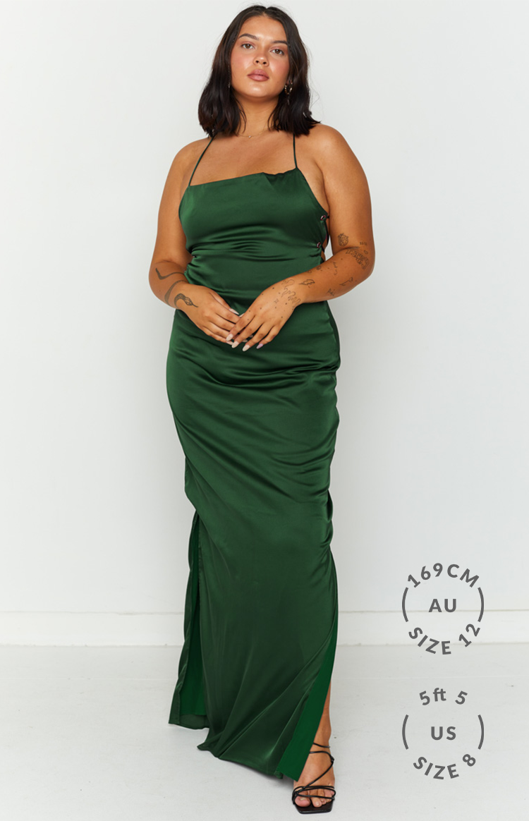 Manhattan Slip Formal Dress Emerald-Vavasi.All Rights Reserved.