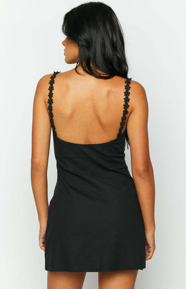 Marbelle Black Mini Dress-Vavasi.All Rights Reserved.