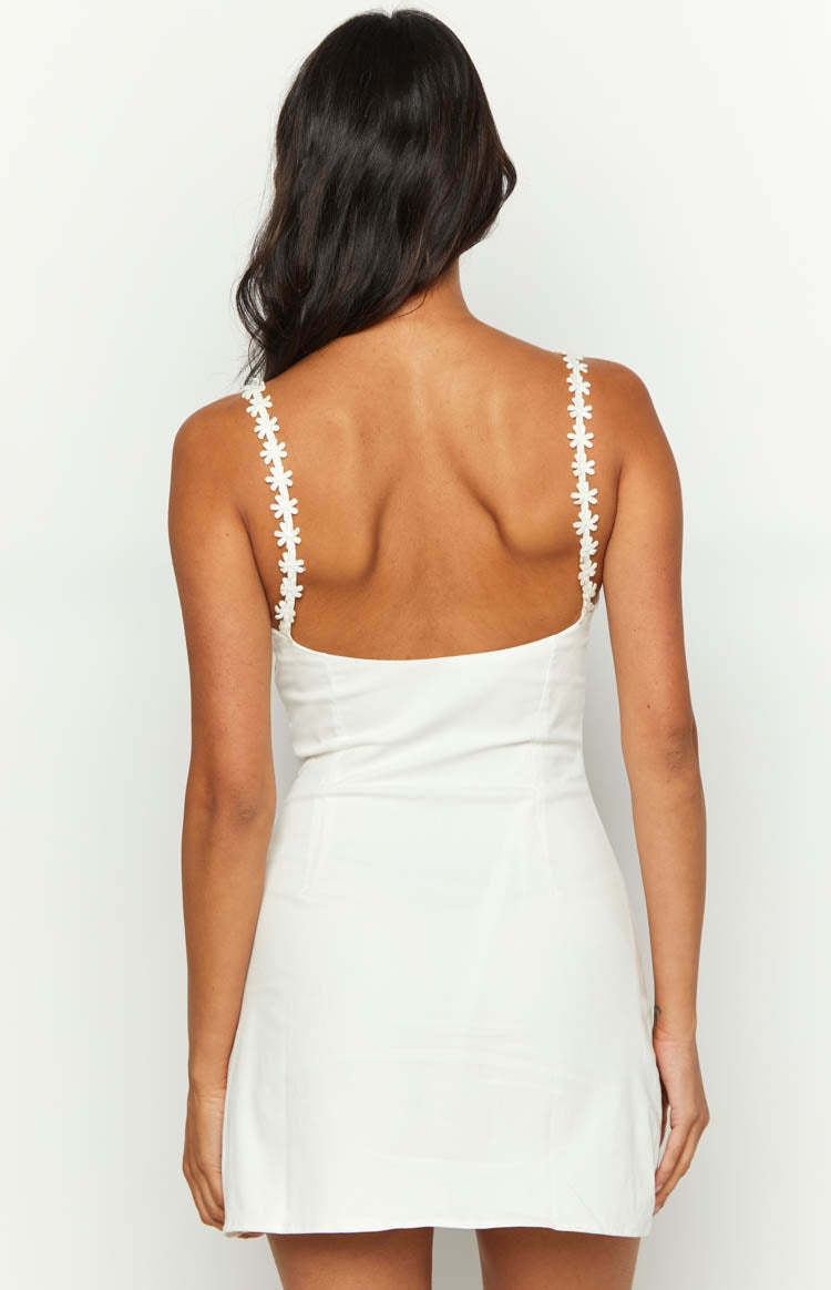 Marbelle White Mini Dress-Vavasi.All Rights Reserved.