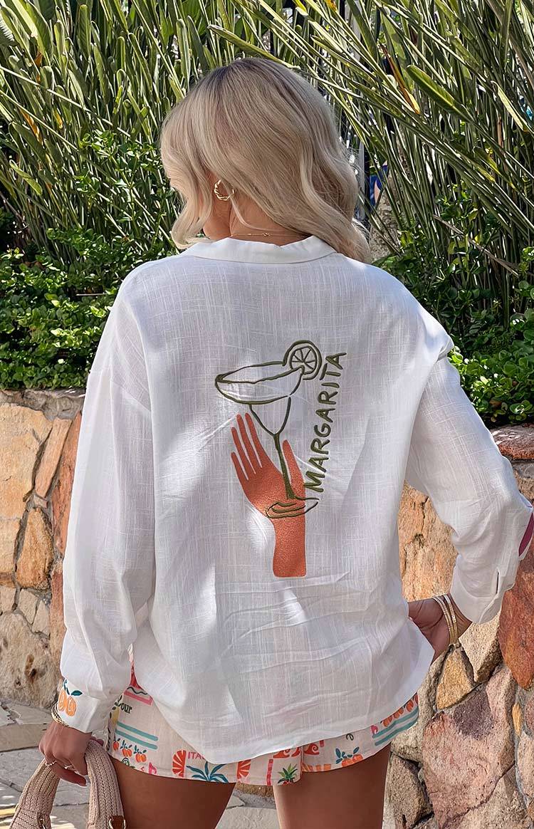 Margarita Dolce Vita Long Sleeve Shirt-Vavasi.All Rights Reserved.